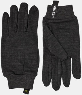 Hestra Merino Wool Liner Active - 5 Finger - Charcoal Handschoen Grijs - 6
