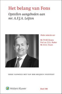 Het belang van Fons -  A.F.J.A. Leijten (ISBN: 9789013180237)