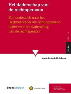 Het Daderschap Van De Rechtspersoon - Ucall - A.L.M. Schaap