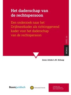 Het Daderschap Van De Rechtspersoon - Ucall - A.L.M. Schaap