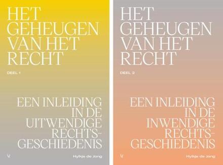 Het geheugen van het recht deel 1 en 2 (set) -  Hylkje de Jong (ISBN: 9789086599028)