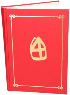 Het grote boek van Sinterklaas - rood - 350 paginas - 30 x 21 x 2.5 cm - Karton/papier