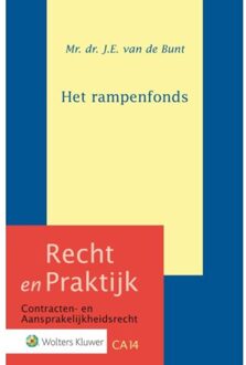 Het rampenfonds - Boek J.E. van de Bunt (9013139809)