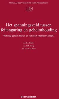 Het spanningsveld tussen feitengaring en geheimhouding - B.J. Drijber, T.M. Snoep, D.J.B. de Wolff - ebook