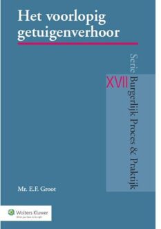 Het voorlopig getuigenverhoor - Boek E.F. Groot (9013129862)