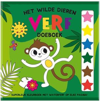 Het Wilde Dieren Verf Doeboek - (set van 4)