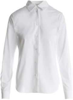 Het Witte Poplin Overhemd Aspesi , White , Dames - Xl,M,2Xs