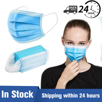 HeTaiDa 30/Pcs/50Pcs/100Pcs Mask Disposable Nonwove 3 Layer Ply Mask for Face With Filter safe Breathable Protective masks