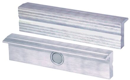 Heuer Beschermbek voor bankschroef | voor bekbreedte 120 mm | ribbelprofiel | aluminium | 1 paar - 110120 - 110120