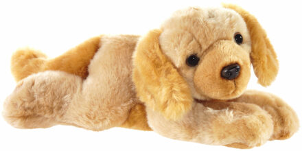 heunec Honden knuffels Labrador 32 cm knuffeldieren - Knuffel huisdieren Crème