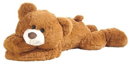 heunec Knuffel - beer - groot - lichtbruin - liggend - 120 cm