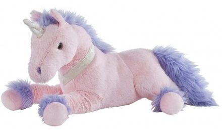 heunec Pluche knuffel - eenhoorn/unicorn - 50 cm - knuffeldieren - Speelgoed Roze
