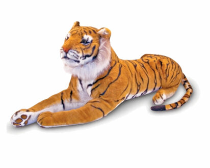 heunec Pluche liggende tijger knuffeldier 100 cm