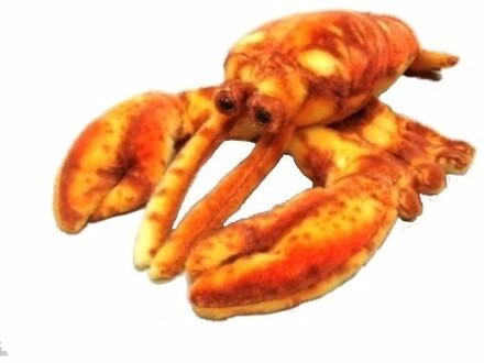 heunec Pluche Noorzee kreeft knuffel - 28 cm - dieren knuffels - zeedieren - kreeften