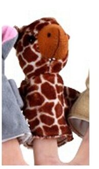 heunec Pluche vingerpopje giraffe - Vingerpoppetjes Multikleur