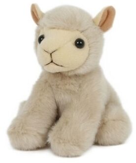 heunec Pluche witte lammetje/schapen knuffel 13 cm speelgoed