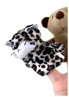 heunec Vingerpopje van een pluche luipaard Multi