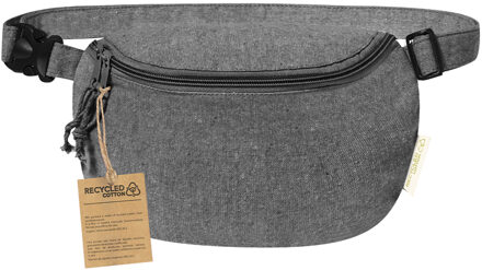 Heuptas of schoudertas Oslo - verstelbaar - zwart - katoen - 1 vaks - volwassenen