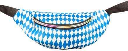 Heuptas Oktoberfest Blauw/Wit Wit - Transparant, Blauw