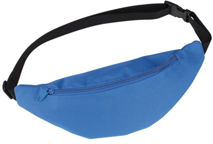 Heuptasje - blauw - 35 x 15 cm - festivaltasjes- Fanny pack - polyester - verstelbaar - buideltasje