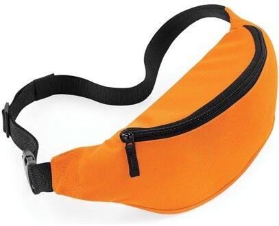 Heuptasje/buideltasje - 1x - oranje - 38 cm - festivaltasjes - Reis/vakantie/wandel tasje