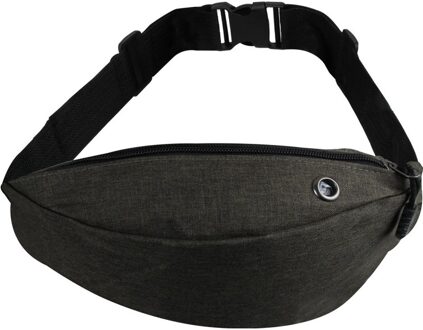 Heuptasje/buideltasje/fanny pack groen gemeleerd 25 x 15 cm