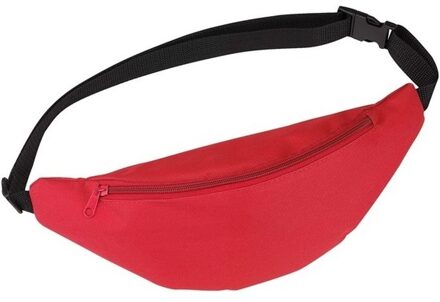 Heuptasje/buideltasje - rood - 35 x 15 cm - Festivaltasjes outdoor - Fanny pack - polyester