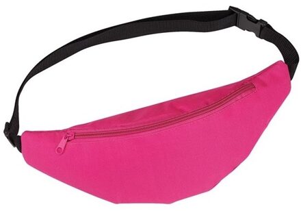Heuptasje/buideltasje - roze - 35 x 15 cm - Festivaltasjes outdoor - Fanny pack - polyester