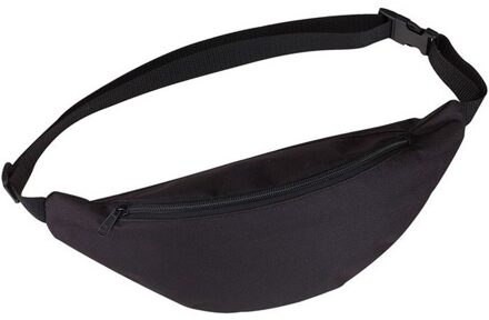 Heuptasje/buideltasje - zwart - 35 x 15 cm - Festivaltasjes outdoor - Fanny pack - polyester