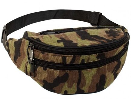Heuptasje/fanny pack/buideltasje - camouflage legerprint - Festival fanny pack