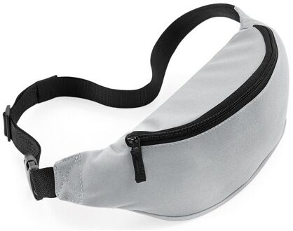 Heuptasje/fanny pack licht grijs 38 x 14 x 8 cm
