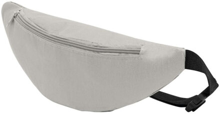 Heuptasje - grijs - 35 x 15 cm - festivaltasjes- Fanny pack - polyester - verstelbaar - buideltasje