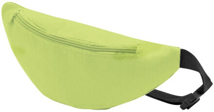 Heuptasje - lime groen - 35 x 15 cm - festivaltasjes- Fanny pack - polyester - verstelbaar - buidelt