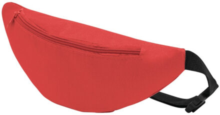 Heuptasje - rood - 35 x 15 cm - festivaltasjes- Fanny pack - polyester - verstelbaar - buideltasje