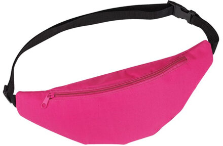 Heuptasje - roze - 35 x 15 cm - festivaltasjes- Fanny pack - polyester - verstelbaar - buideltasje