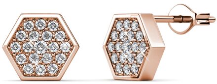 Hexagon Sets - Roségoud en Kristal - One Size