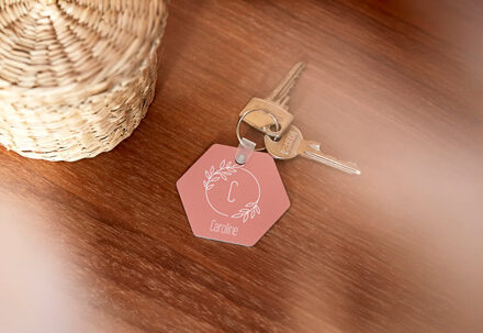 Hexagon sleutelhanger