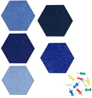 Hexagon Vilt Pin Board Zelfklevende Bulletin Memo Foto Kurk Boards Kleurrijke Foam Muur Decoratieve Tegels