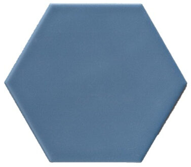 Hexagonale vloertegel blauw 15x17cm hexagon F50
