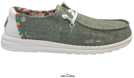 Hey Dude Damesschoenen veterschoenen Groen - 41