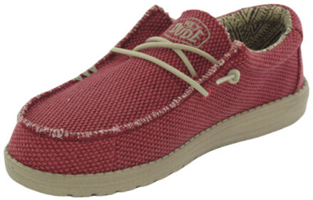 Hey Dude Wally braided - maat 43 Rood