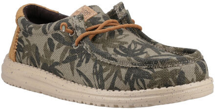 Hey Dude Wally Palm Jute Heren Schoenen Groen