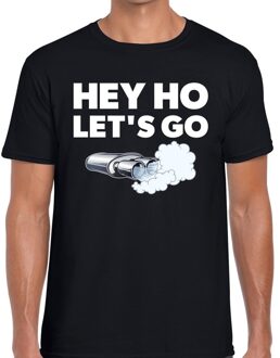 Hey ho lets go festival t-shirt zwart heren L