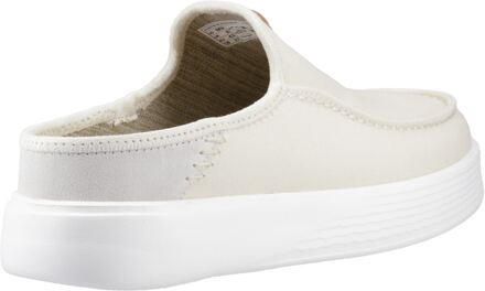 HEYDUDE Austin Workwear Leren Herenslippers Bijna Wit - EU 43 / UK 9