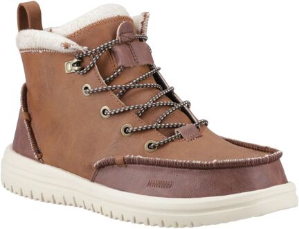 HEYDUDE Bradley Tumbled Classic Polyurethaan Heren Cognac/Multi Enkellaarzen Bruin - EU 46 / UK 11