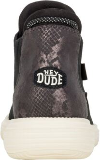 HEYDUDE Branson Novelty Leather Vrouwen Zwart/Snake Laarzen - EU 38 / UK 5