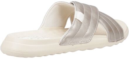 HEYDUDE Christi Slide Distressed Polyurethaan Vrouwen Metallic Sandalen - EU 42 / UK 8