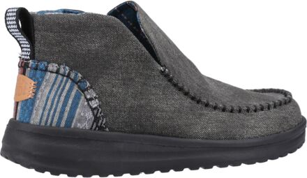 HEYDUDE Denny Katoenen Zwarte Dames Laarzen