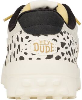 HEYDUDE Hayden Shine Polyester Damestrainers Ivoor/Multi - EU 38 / UK 5