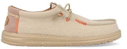 HEYDUDE Instappers Wally Coastline Jute HD40952-040 Zilver maat Silver